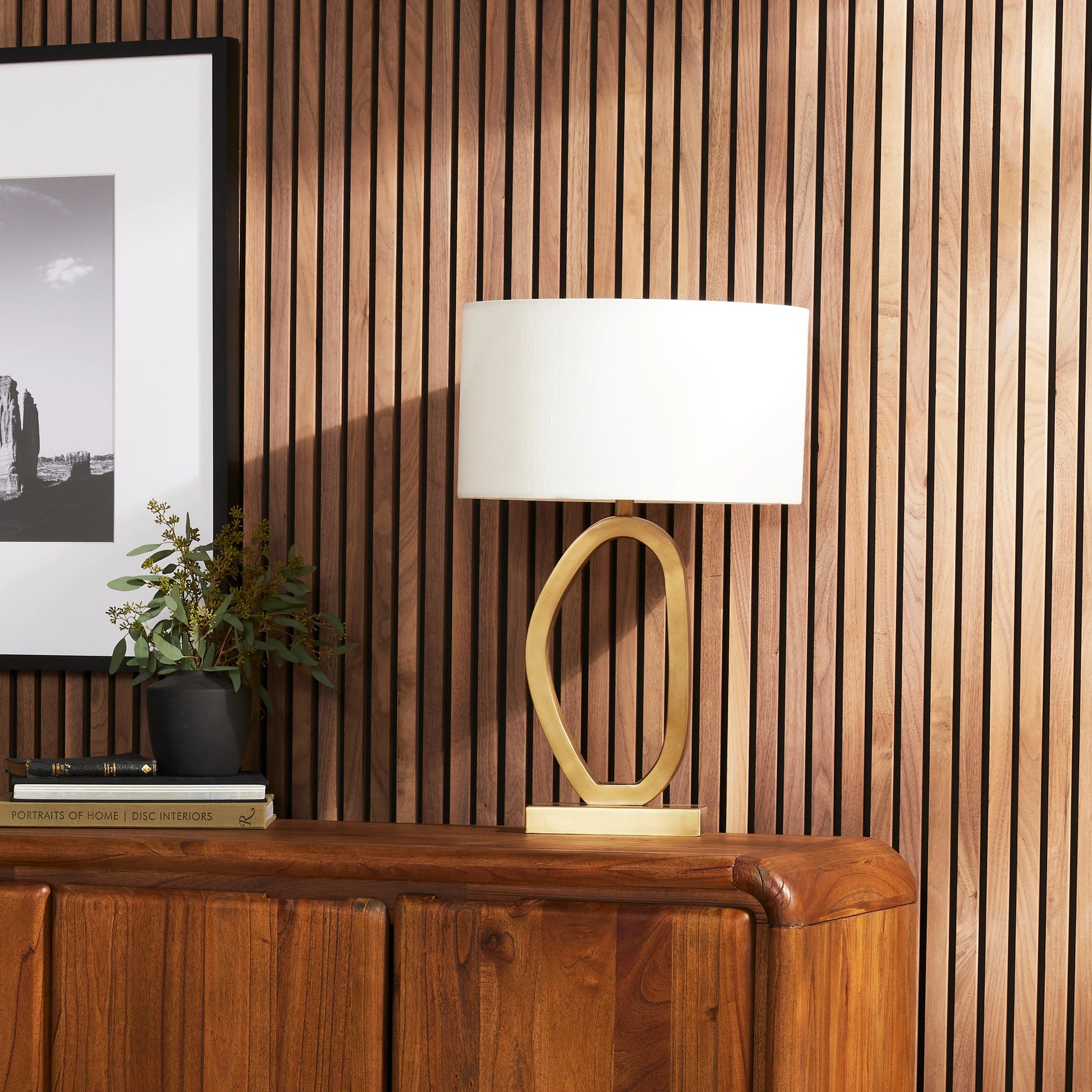 Bingley Table Lamp by Four Hands. Made from aluminum, 60% polyester, 40% viscose (rayon) in a modern style.