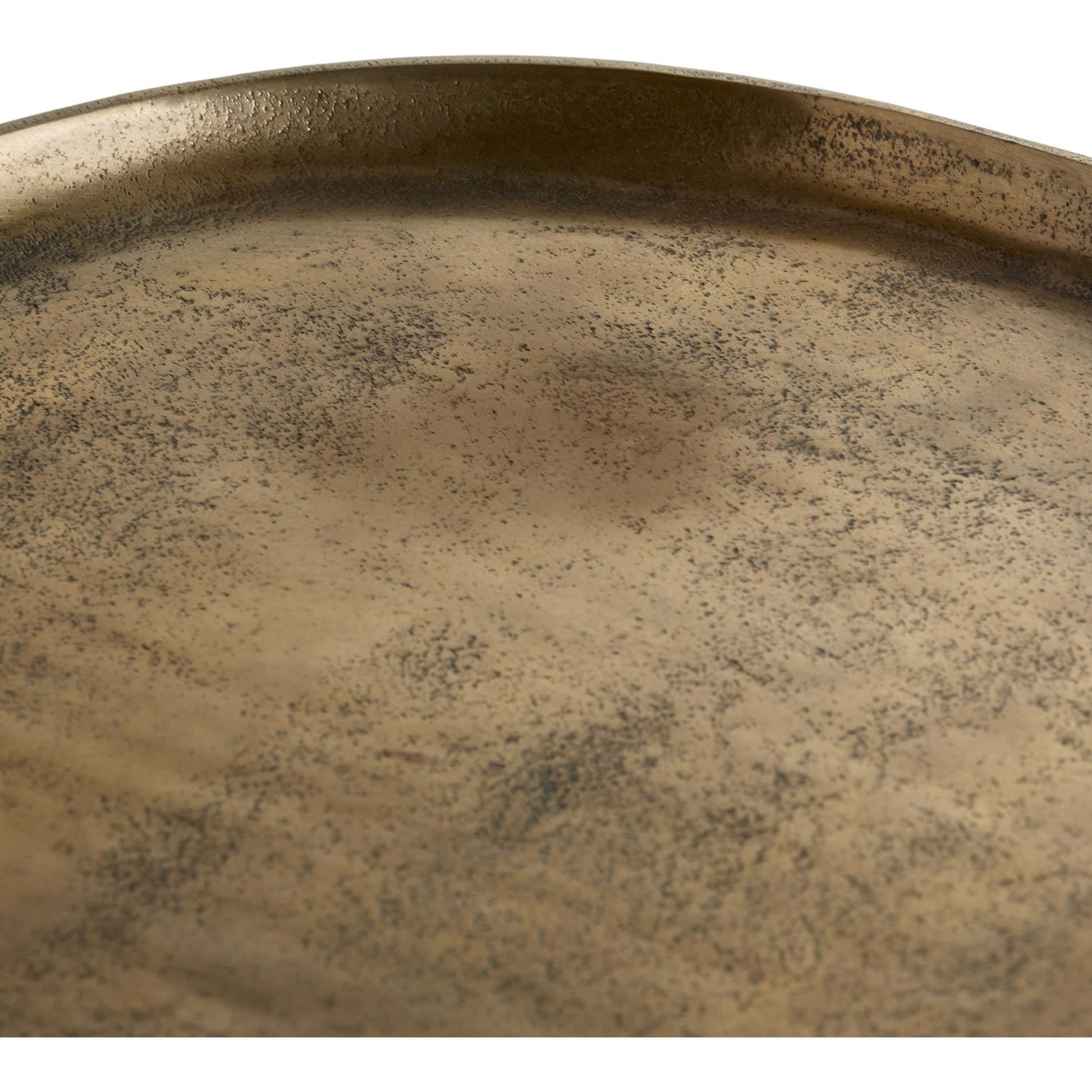 Bexley Side Table by Cyan Design in antique gold. Made from aluminum in a eclectic & global style.