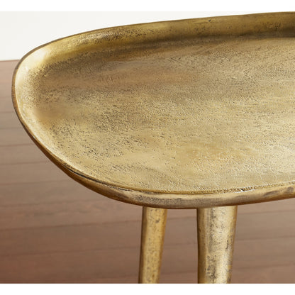 Bexley Side Table by Cyan Design in antique gold. Made from aluminum in a eclectic & global style.