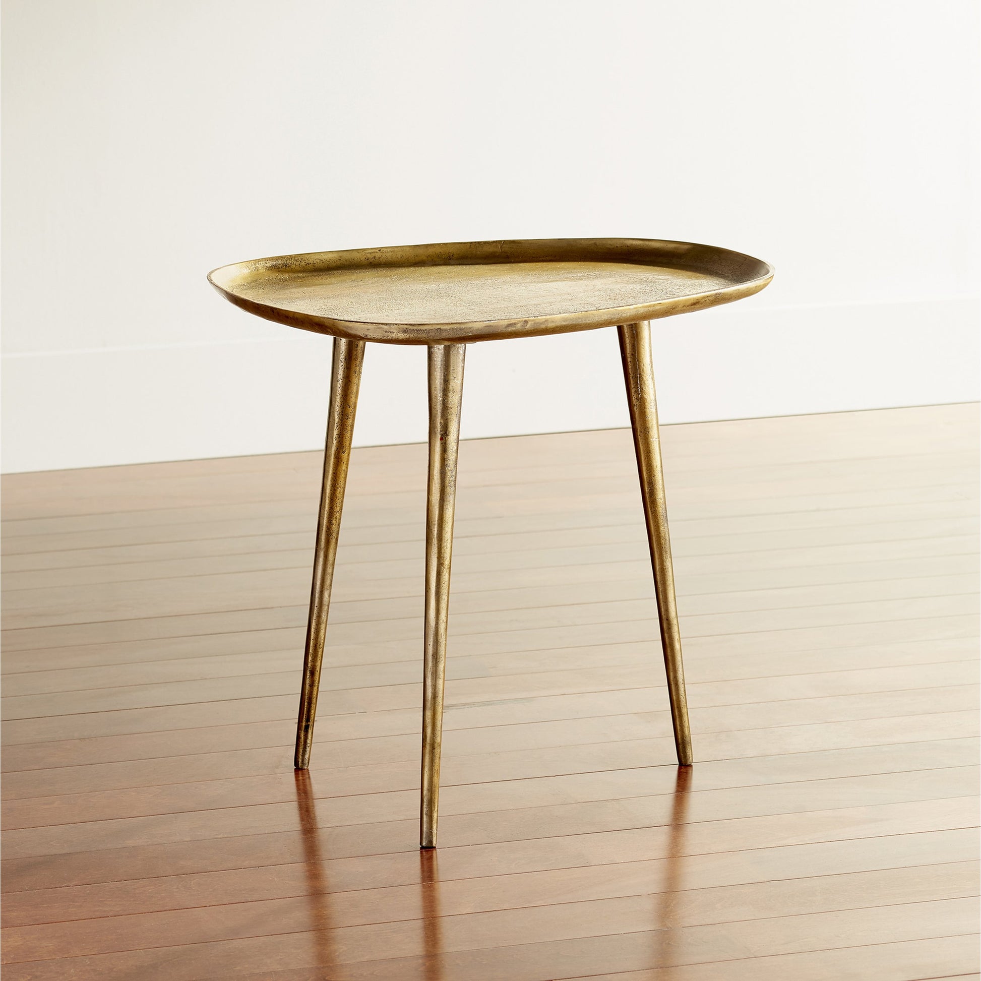 Bexley Side Table by Cyan Design in antique gold. Made from aluminum in a eclectic & global style.