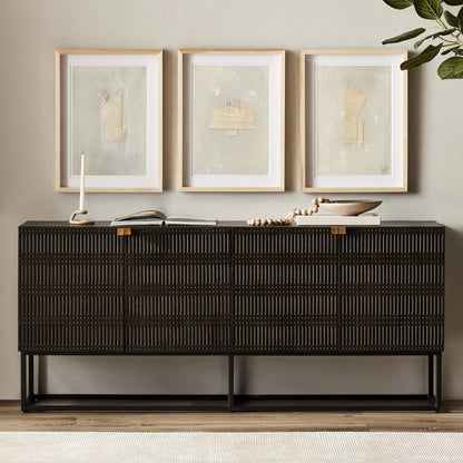 Kelby Sideboard by Four Hands. Made from solid mango, iron in a modern style.