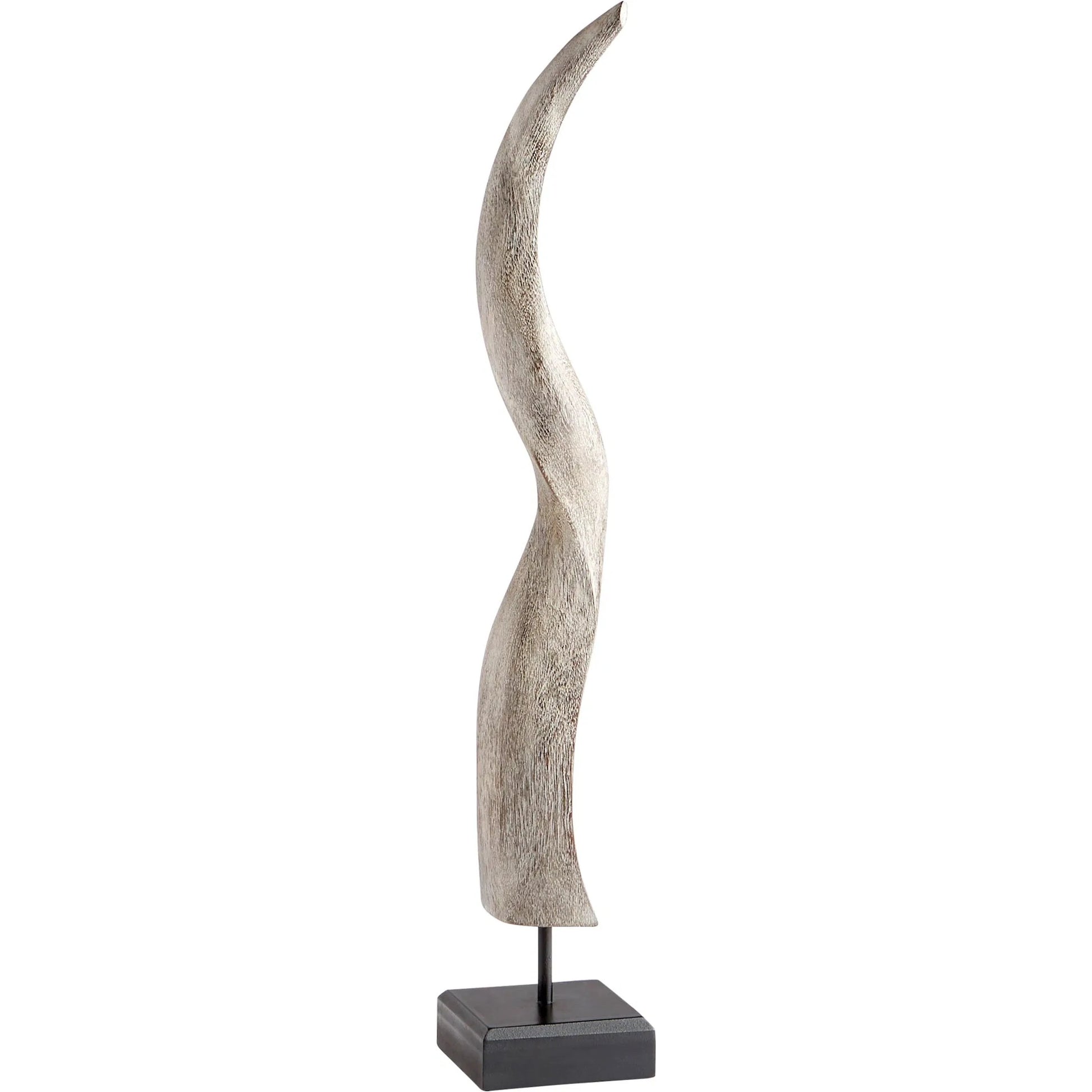 Markhor Sculpture by Cyan Design in gray wash. Made from iron, wood in a eclectic & global style.