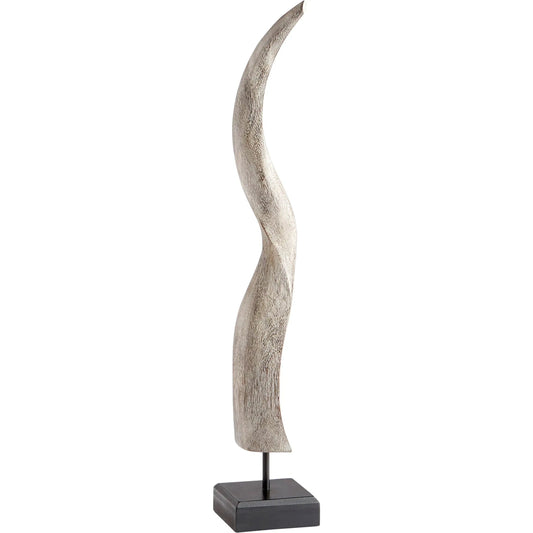 Markhor Sculpture by Cyan Design in gray wash. Made from iron, wood in a eclectic & global style.