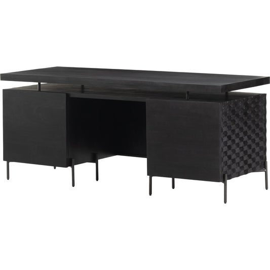 Raffael Desk by Four Hands. Made from solid mango, iron in a eclectic & global style.