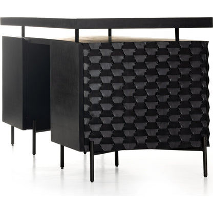 Raffael Desk by Four Hands. Made from solid mango, iron in a eclectic & global style.
