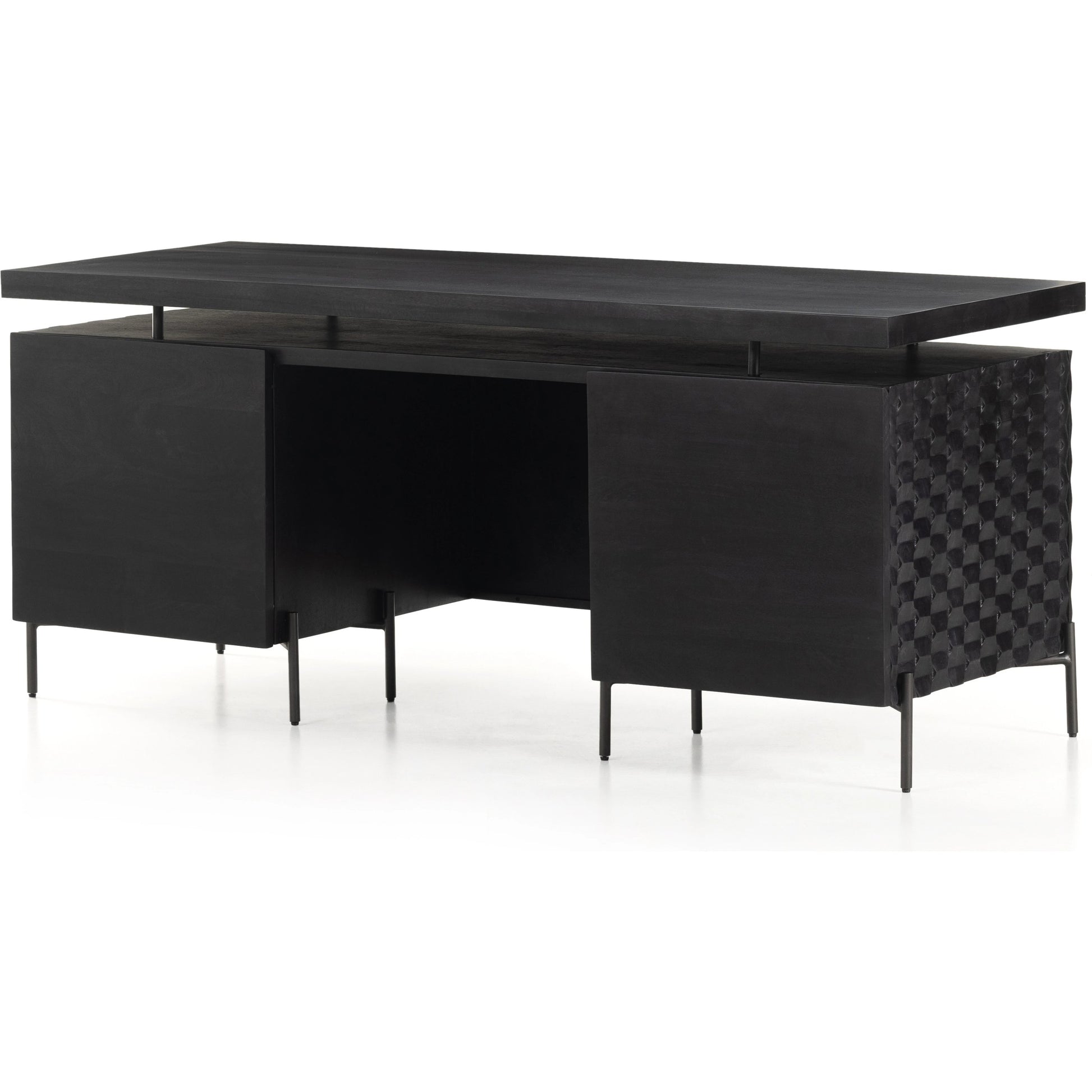 Raffael Desk by Four Hands. Made from solid mango, iron in a eclectic & global style.