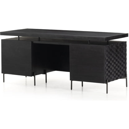 Raffael Desk by Four Hands. Made from solid mango, iron in a eclectic & global style.