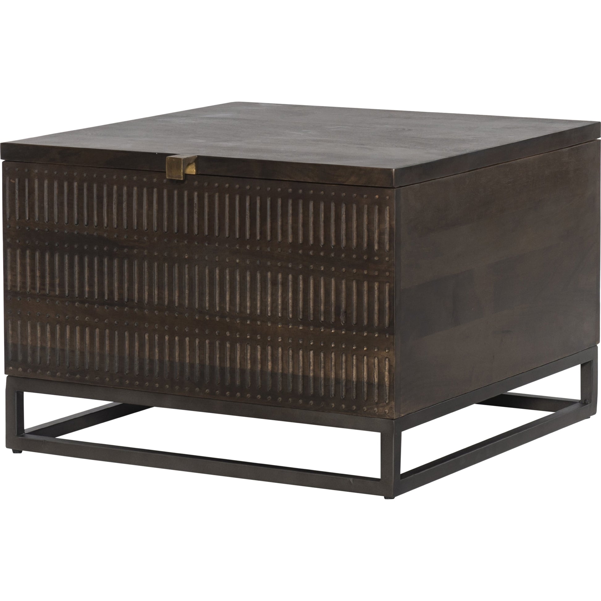 Kelby Storage Bunching Table by Four Hands. Made from iron, solid mango in a modern style.
