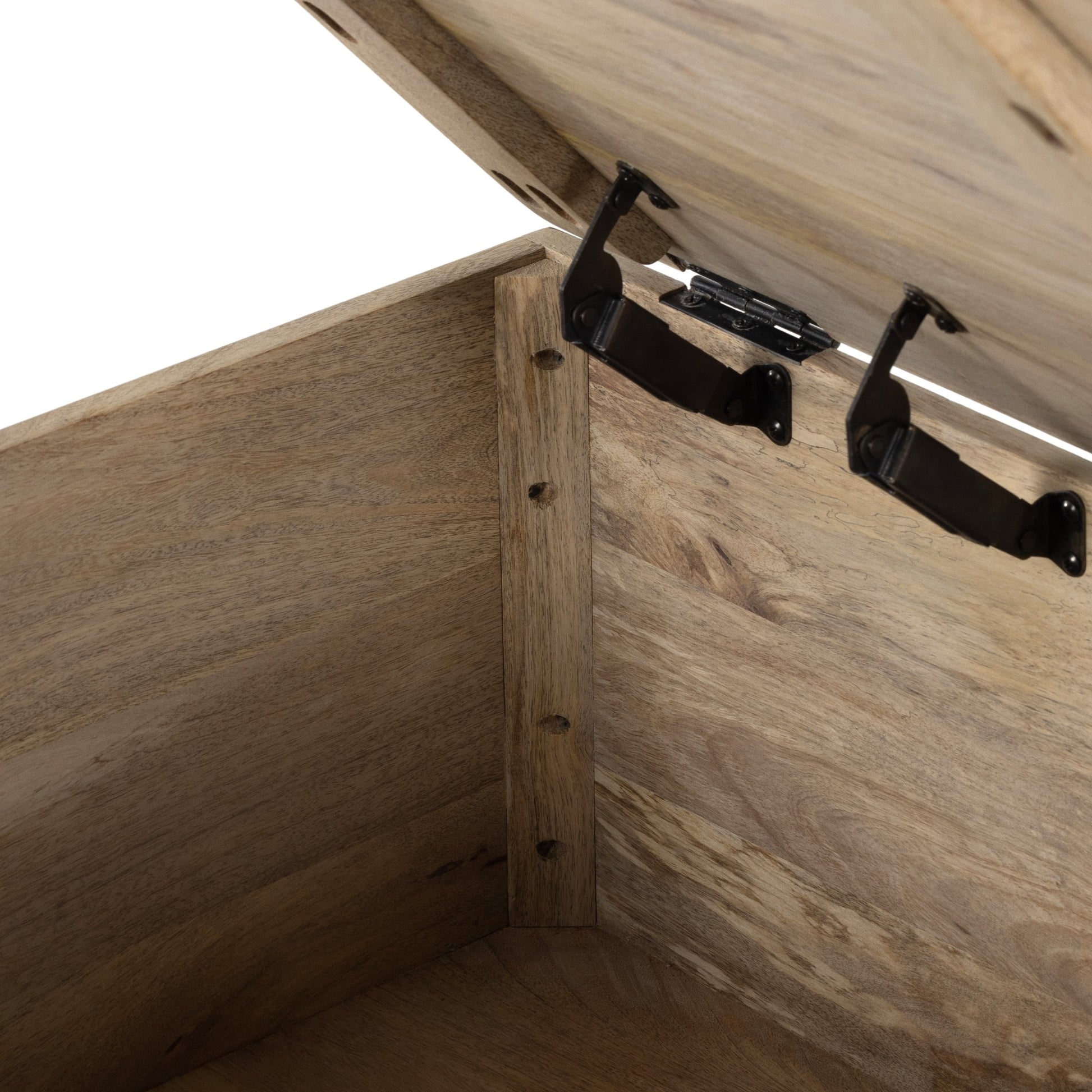 Kelby Storage Bunching Table by Four Hands. Made from iron, solid mango in a modern style.