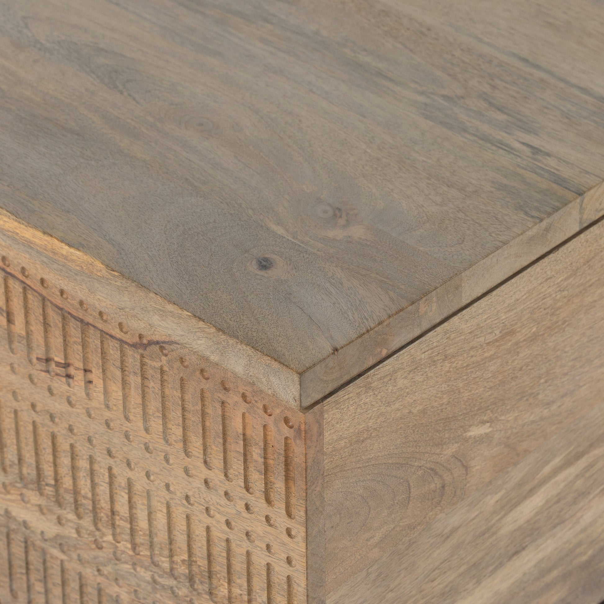 Kelby Storage Bunching Table by Four Hands. Made from iron, solid mango in a modern style.