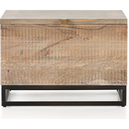 Kelby Storage Bunching Table by Four Hands. Made from iron, solid mango in a modern style.