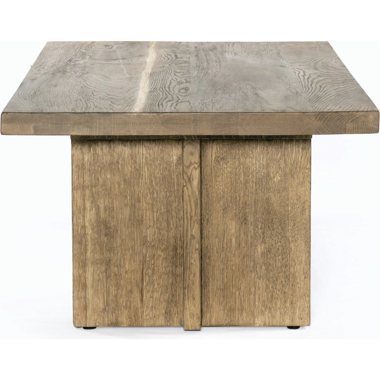009 SI-1901084 | Additional Silo | Erie Coffee Table by Four Hands in dark smoked oak. Made from solid oak in a rustic style.