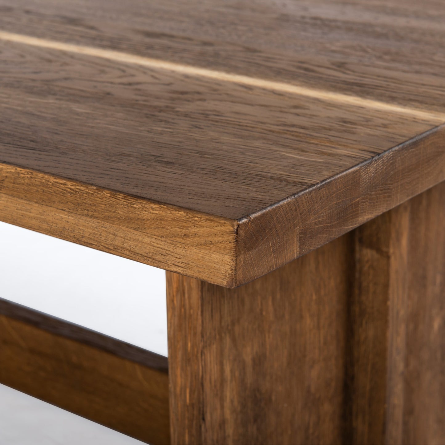 002 SI-1901084 | Additional Silo | Erie Coffee Table by Four Hands in dark smoked oak. Made from solid oak in a rustic style.