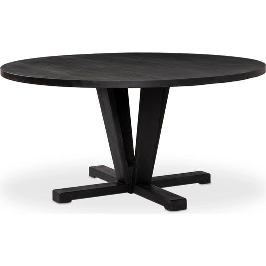 Cobain Dining Table by Four Hands. Made from solid mango in a modern style.