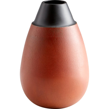 Regent Vase by Cyan Design in flamed copper. Made from aluminum in a eclectic & global style.