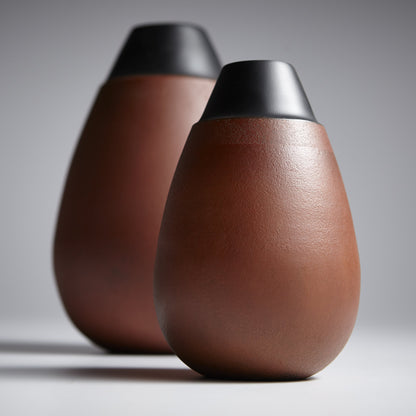 Regent Vase by Cyan Design in flamed copper. Made from aluminum in a eclectic & global style.