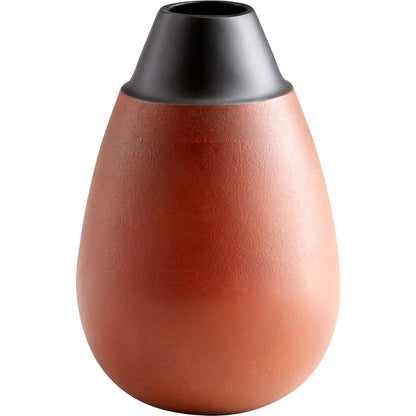 Regent Vase by Cyan Design in flamed copper. Made from aluminum in a eclectic & global style.