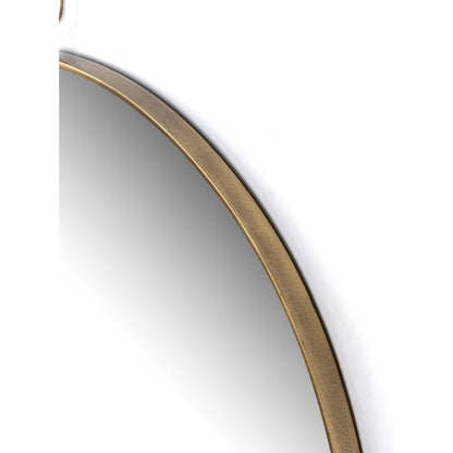 Vina Mirror by Four Hands in antiqued iron. Made from iron, mirror in a transitional style.