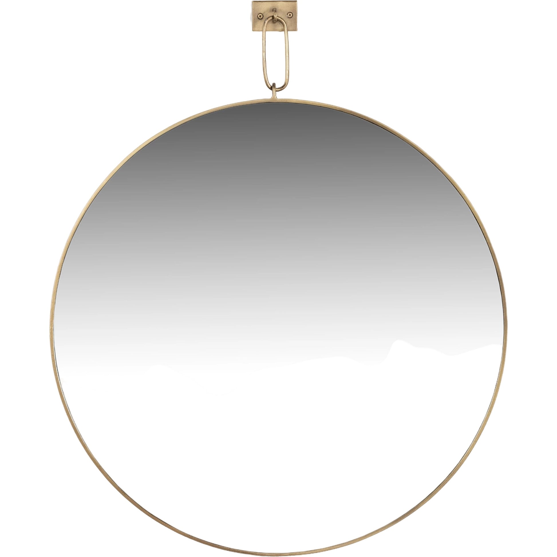 Vina Mirror by Four Hands in antiqued iron. Made from iron, mirror in a transitional style.