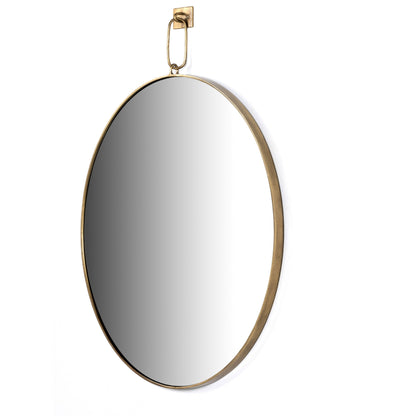 Vina Mirror by Four Hands in antiqued iron. Made from iron, mirror in a transitional style.
