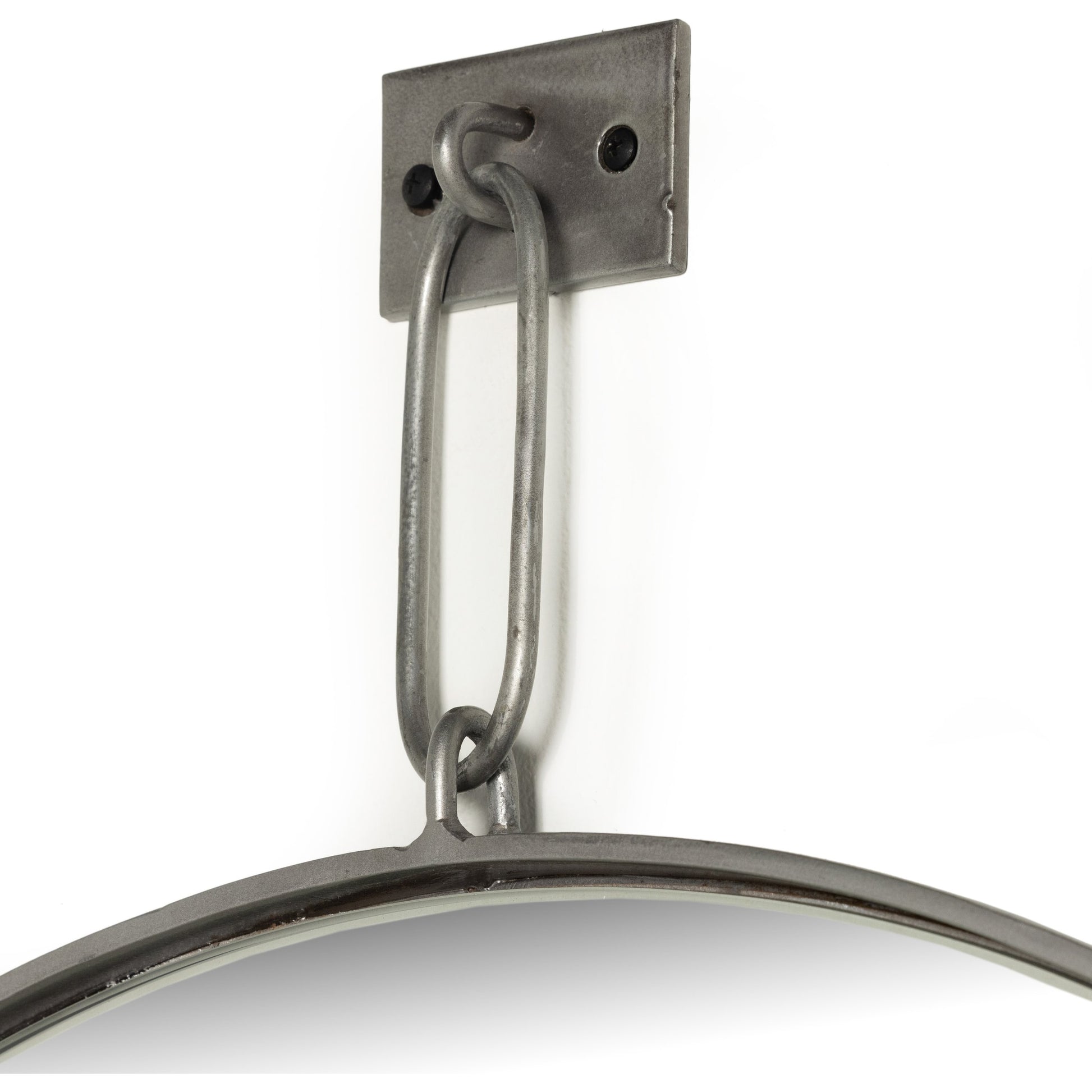 Vina Mirror by Four Hands in antiqued iron. Made from iron, mirror in a transitional style.