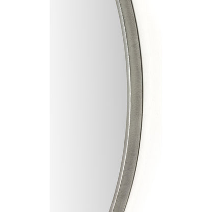 Vina Mirror by Four Hands in antiqued iron. Made from iron, mirror in a transitional style.