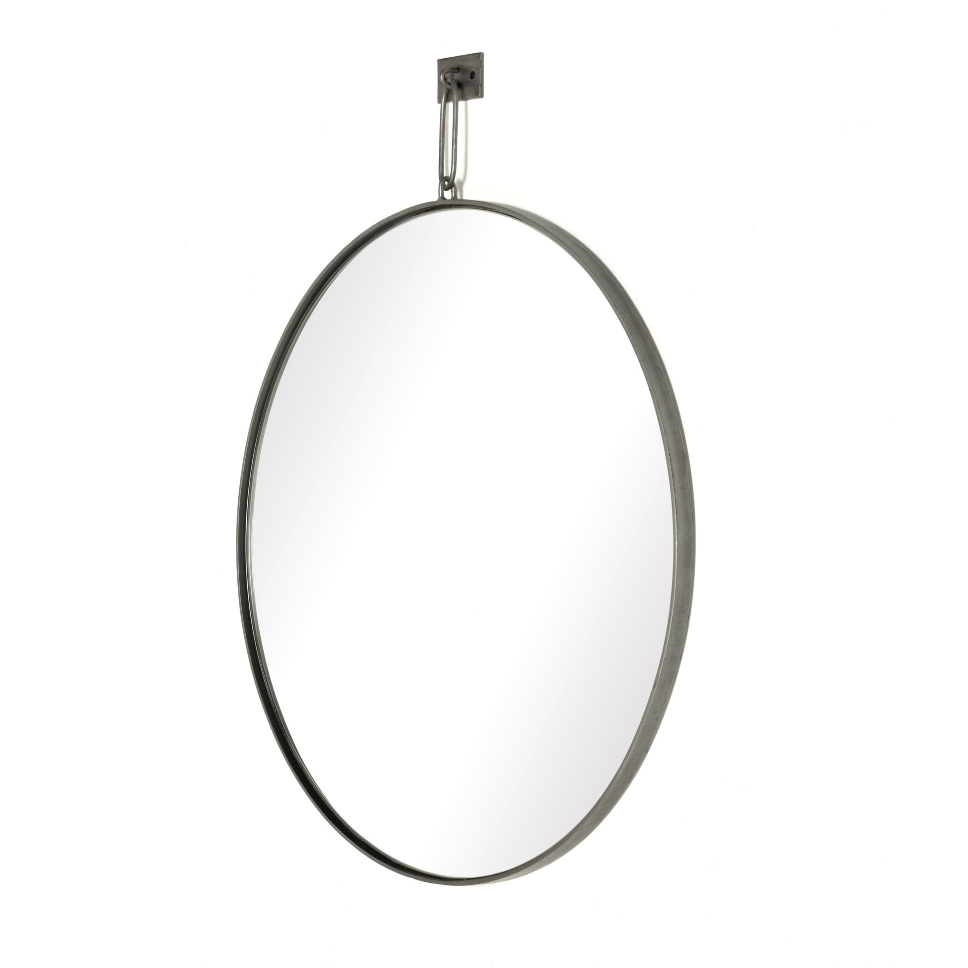 Vina Mirror by Four Hands in antiqued iron. Made from iron, mirror in a transitional style.