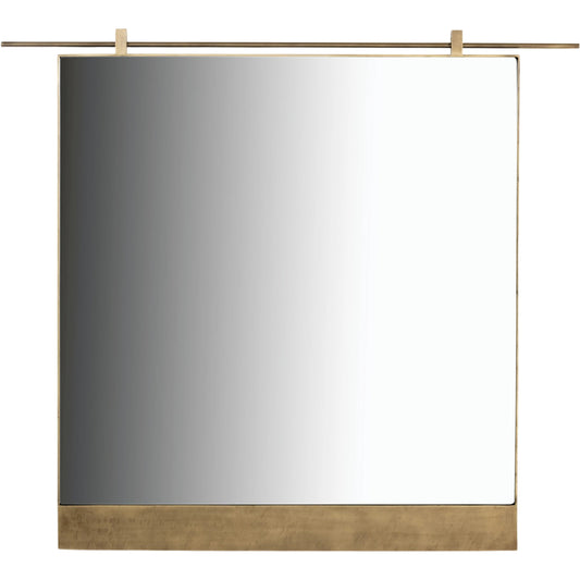 Chico Mirror by Four Hands. Made from iron, engineered hardwood, mirror in a modern style.