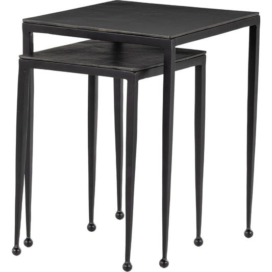 Dalston Nesting End Table by Four Hands. Made from aluminum, iron in a modern style.
