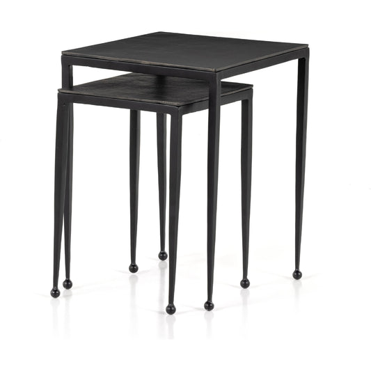 Dalston Nesting End Table by Four Hands. Made from aluminum, iron in a modern style.