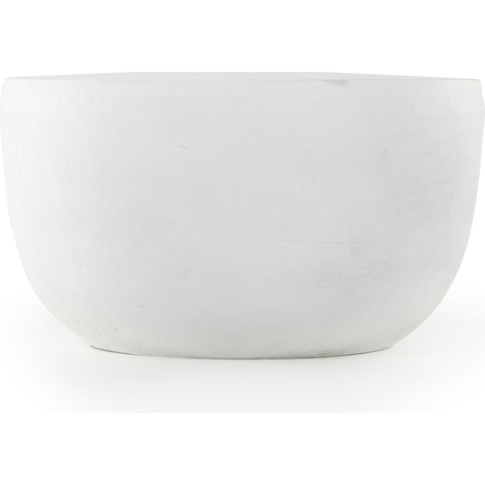 Basil Outdoor End Table by Four Hands. Made from aluminum in a modern style.