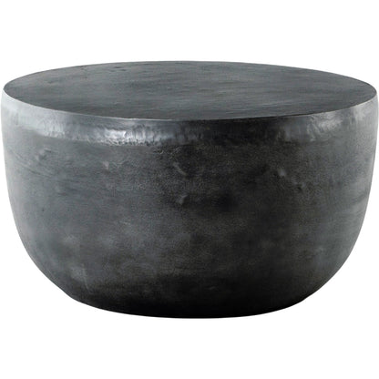 Basil Outdoor End Table by Four Hands. Made from aluminum in a modern style.