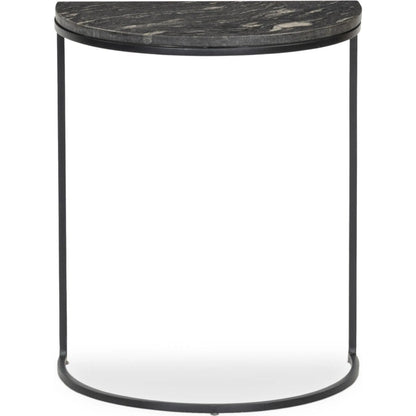 Ane Nesting Tables by Four Hands in iron matte brass, white marble. Made from solid marble, iron in a modern style.