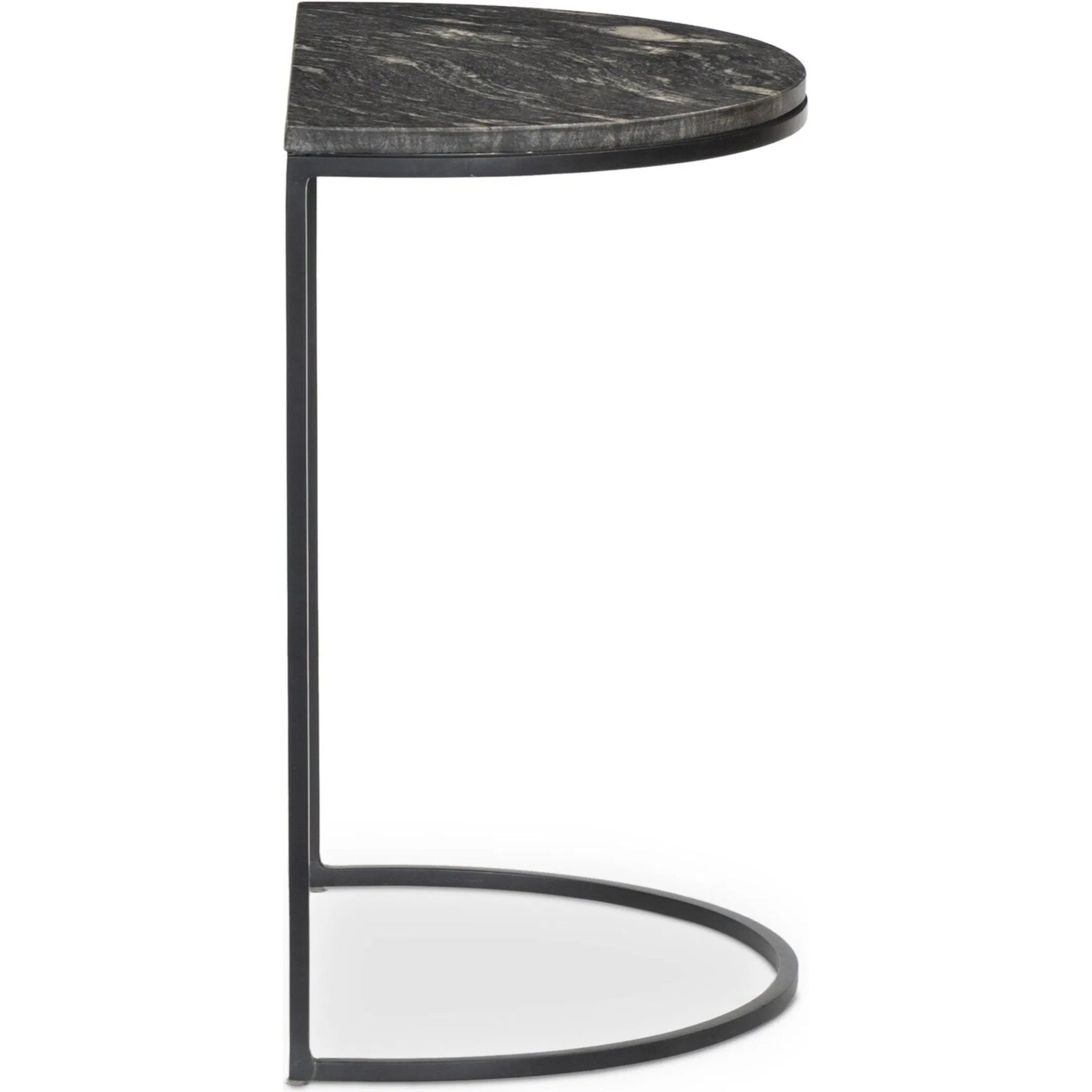 Ane Nesting Tables by Four Hands in iron matte brass, white marble. Made from solid marble, iron in a modern style.