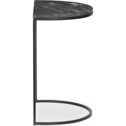 Ane Nesting Tables by Four Hands in iron matte brass, white marble. Made from solid marble, iron in a modern style.