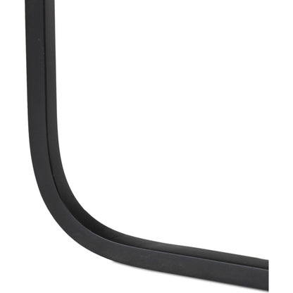 Adalley C Table by Four Hands in iron matte brass, polished white marble. Made from solid marble, iron in a modern style.