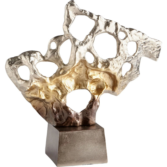Andromeda Sculpture by Cyan Design in nickel, champagne. Made from aluminum in a coastal style.