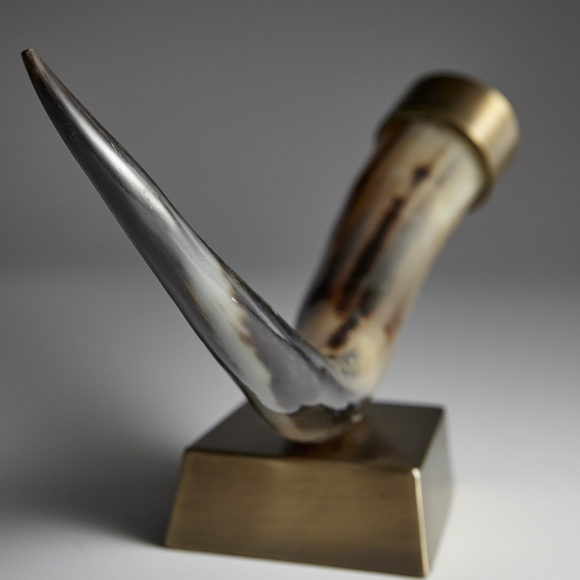 Valhalla Sculpture by Cyan Design in natural, antique brass. Made from iron, horn in a eclectic & global style.