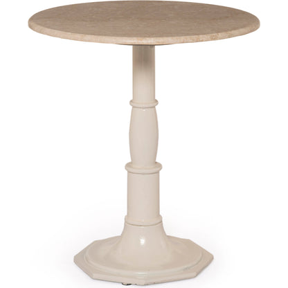 Lucy Side Table by Four Hands in carbon wash, white marble. Made from solid marble, iron, engineered hardwood in a modern style.