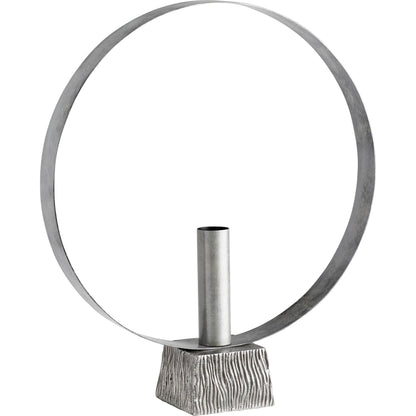Radiant Halo Vase by Cyan Design in nickel. Made from aluminum, iron in a modern style.