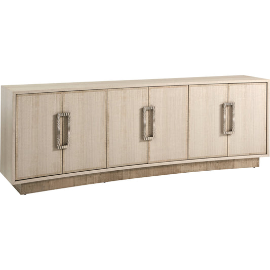 Donovan Long Media Console by Sligh in dove gray. Made from unique in a modern style.