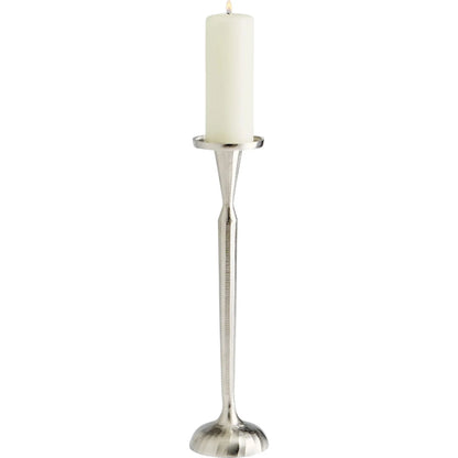 Reveri Candleholder by Cyan Design in nickel. Made from aluminum in a transitional style.