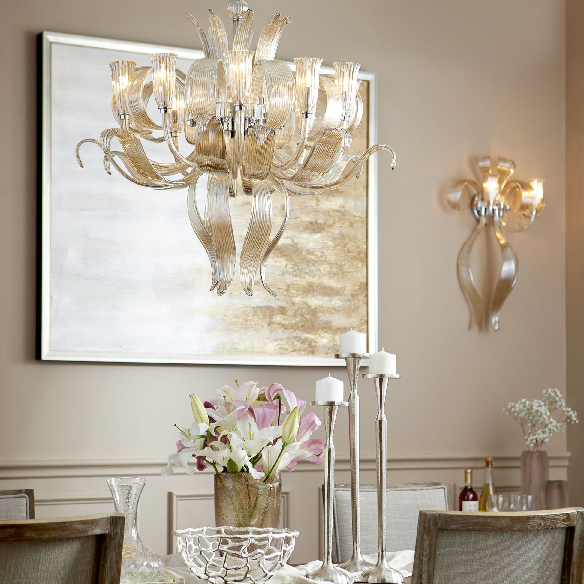 Reveri Candleholder by Cyan Design in nickel. Made from aluminum in a transitional style.