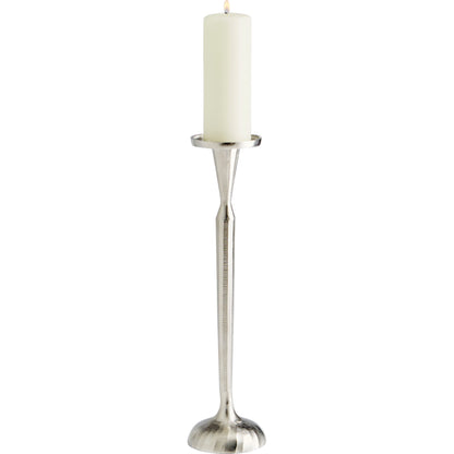 Reveri Candleholder by Cyan Design in nickel. Made from aluminum in a transitional style.