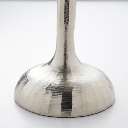 Reveri Candleholder by Cyan Design in nickel. Made from aluminum in a transitional style.