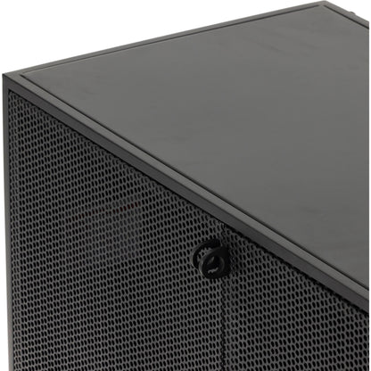 Hendrick Sideboard by Four Hands in black, perforated black and black. Made from iron in a modern style.