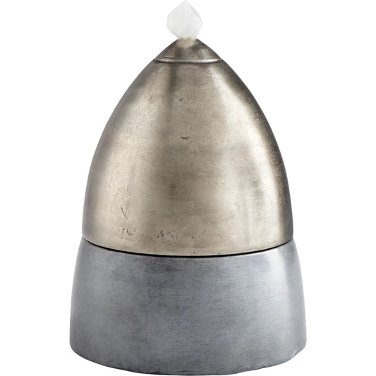 Chestnut Candleholder by Cyan Design in antique nickel. Made from aluminum, iron in a eclectic & global style.