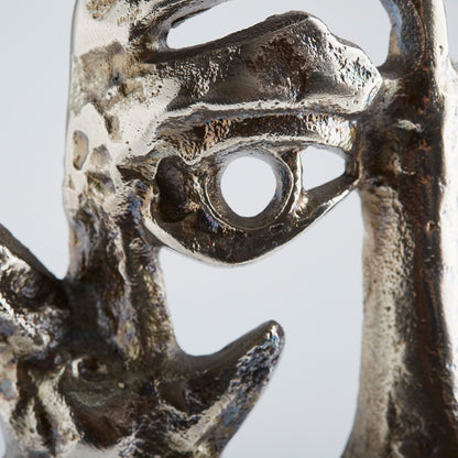 Visage Sculpture by Cyan Design in antique nickel. Made from aluminum in a eclectic & global style.