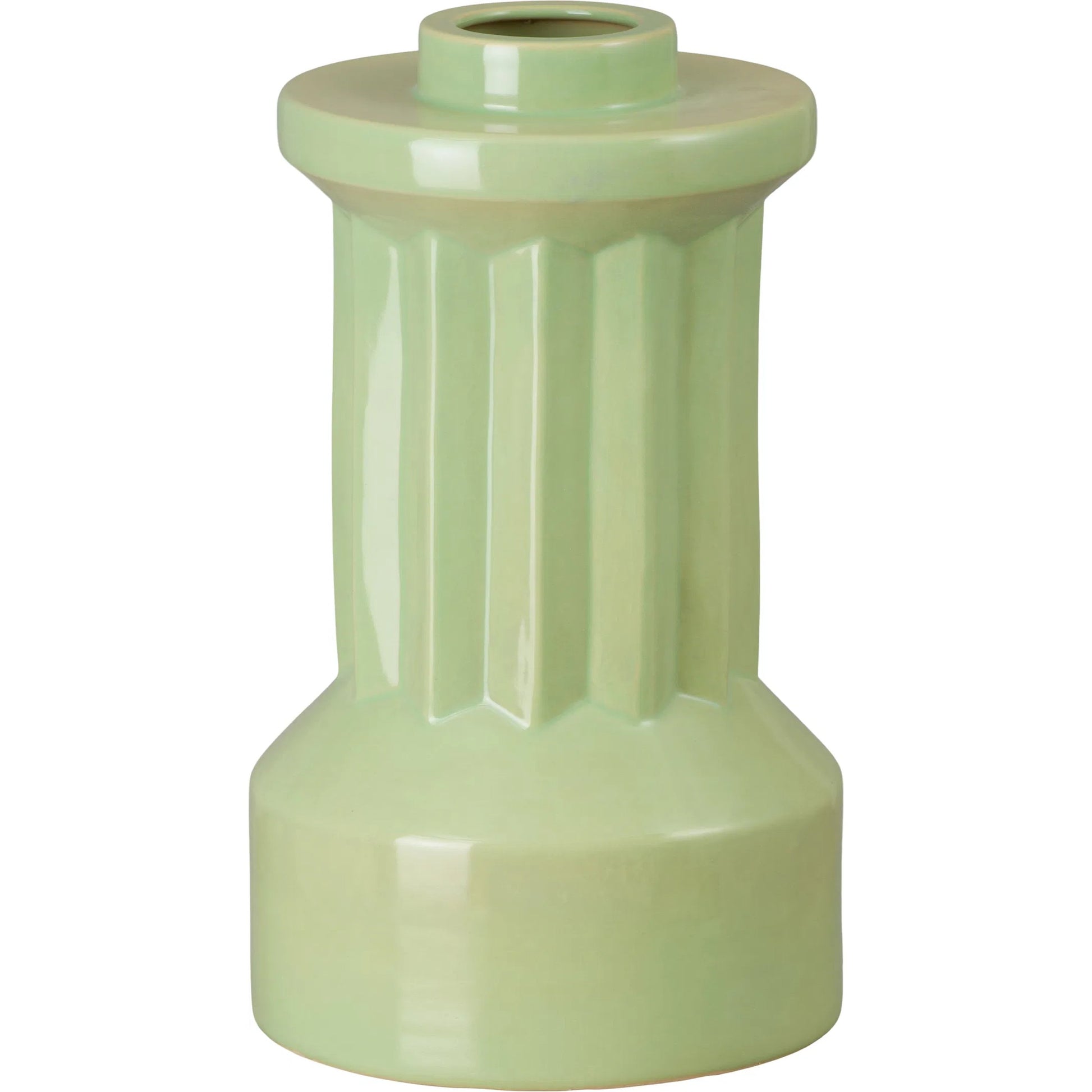 Intrepid Vase by Emissary in glossy glaze. Made from ceramic in a unique style.