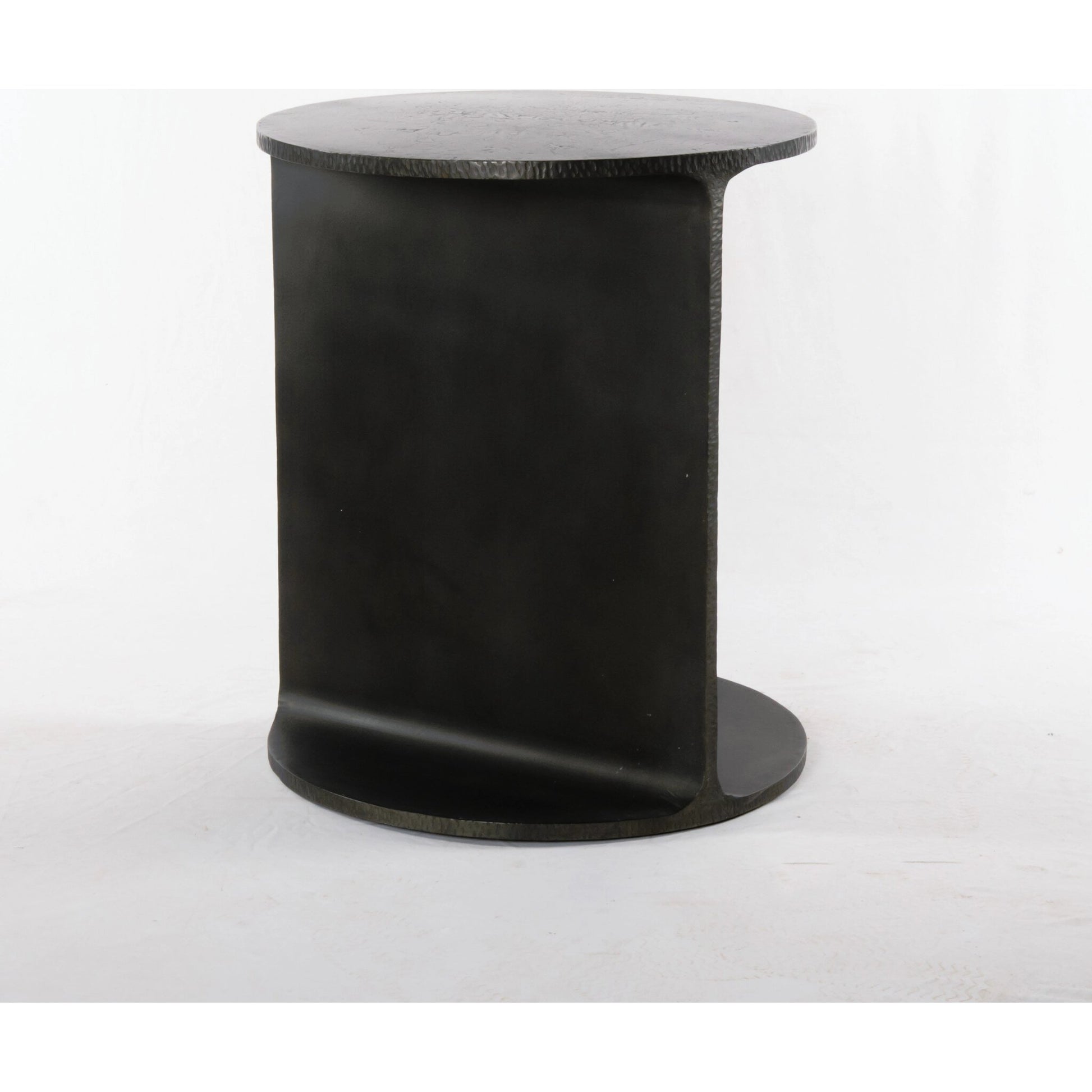 Griffon Side Table by Four Hands in rustic fossil. Made from iron in a modern style.